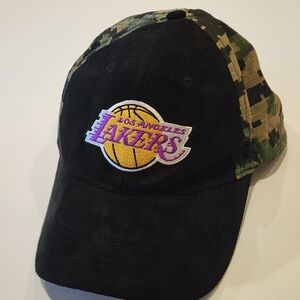 Los Angeles Lakers Black and Camouflage Hat